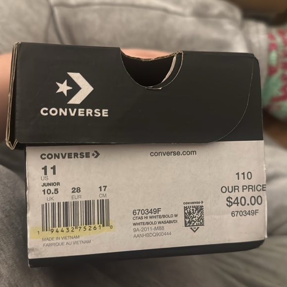 Dinosaur converse size 11K - Picture 2 of 2